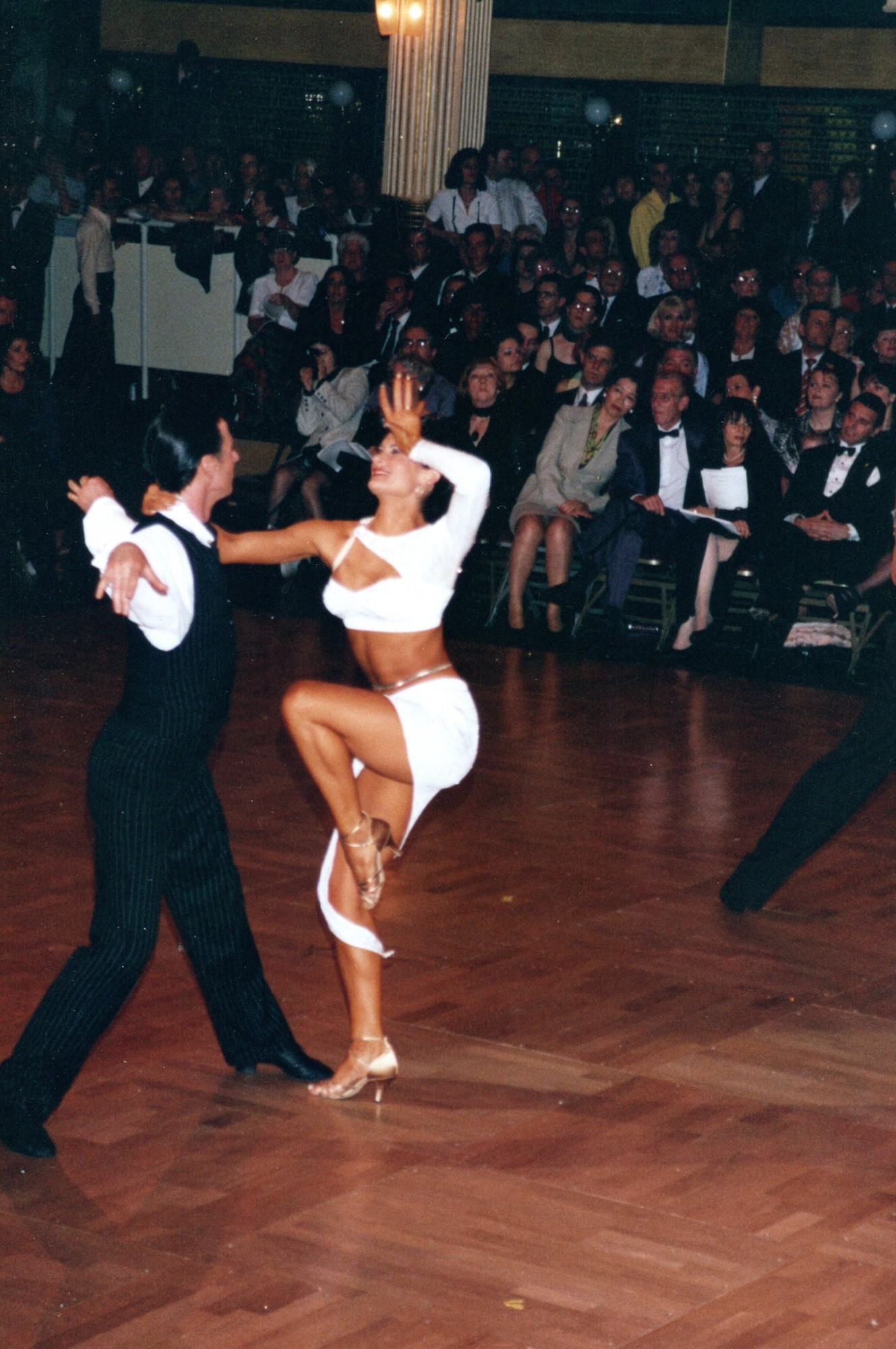 Rachell and Peter van der Veek competing in Latin